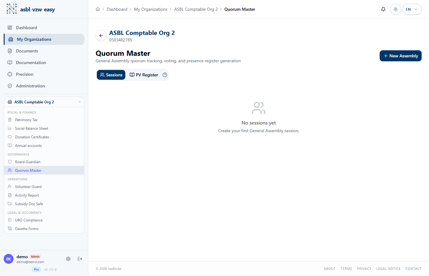 Quorum calculator